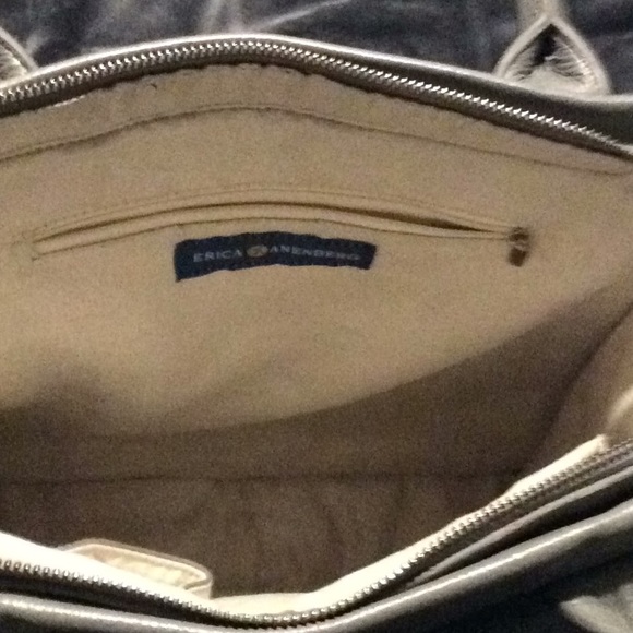 Erica Anenberg Madison Messenger Bag Gray - Picture 4 of 8